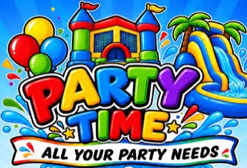 Party Time Inflatables logo