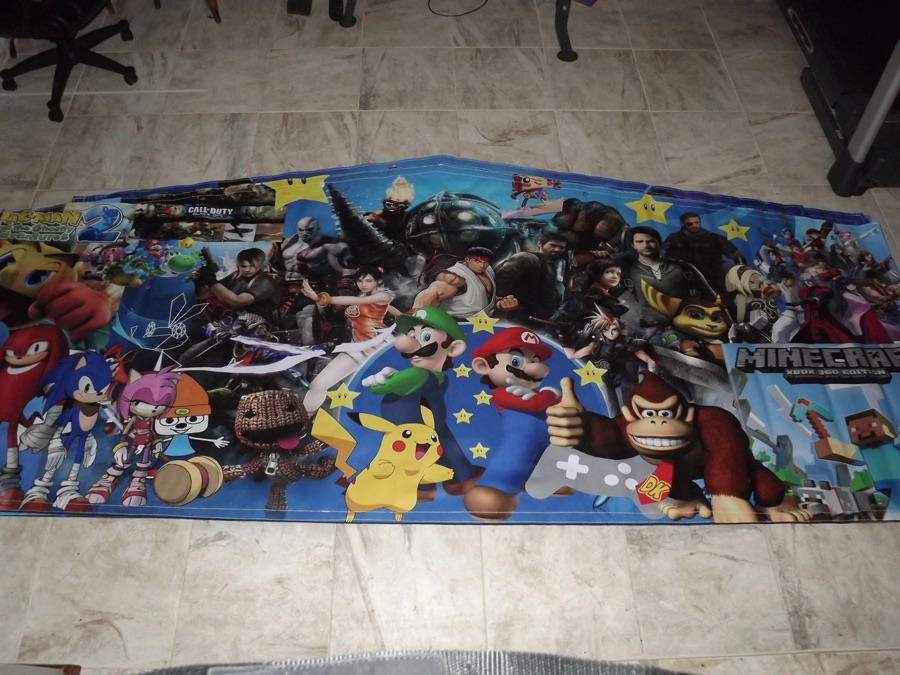 Games bounce house theme banner