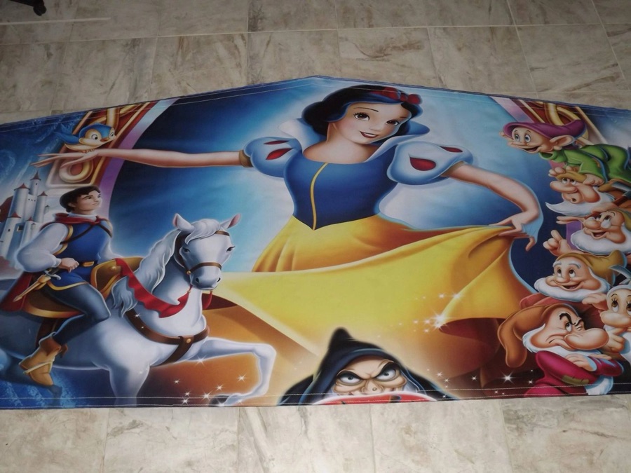 Snow White bounce house theme banner